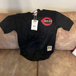 Mitchell & Ness Black and Red Jersey